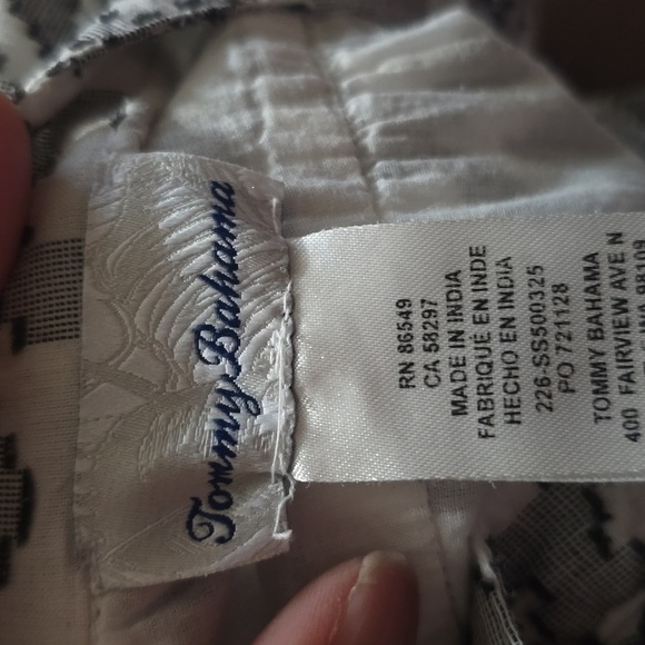 Tommy Bahama Diamond Print Jacquard Tiered Beach  Festival Dress Size Medium - Picture 8 of 9